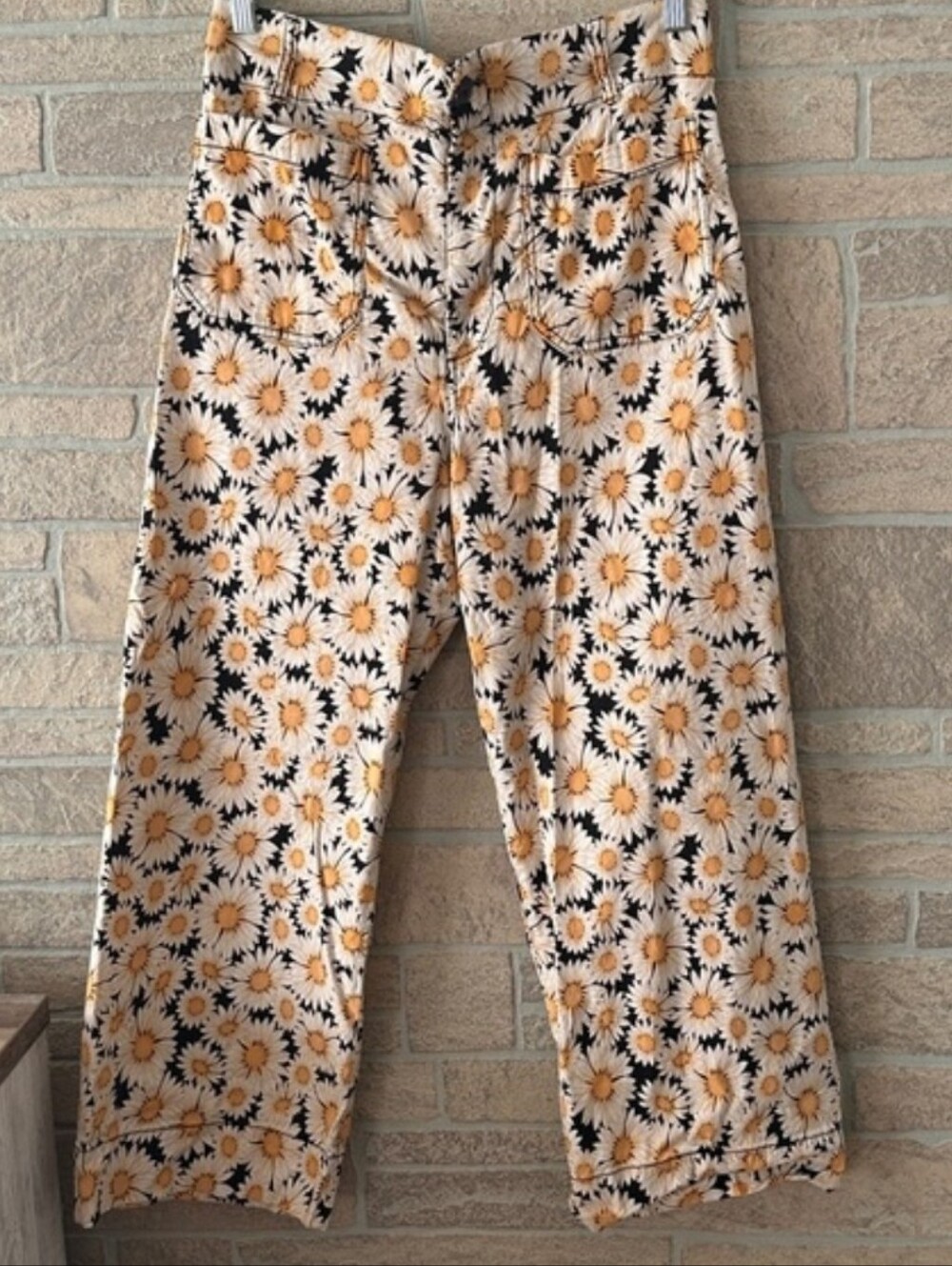 NWOT Maeve by Anthropologie The Colette Cropped Wide-Leg Pants Daisy Print Sz 25 - Picture 3 of 12